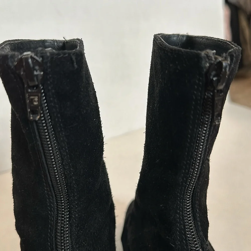 Vintage Free People day for night Platform Suede Boots size 37